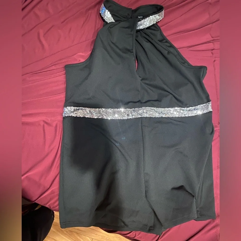 Black and Silver Romper - Picture 3 of 4